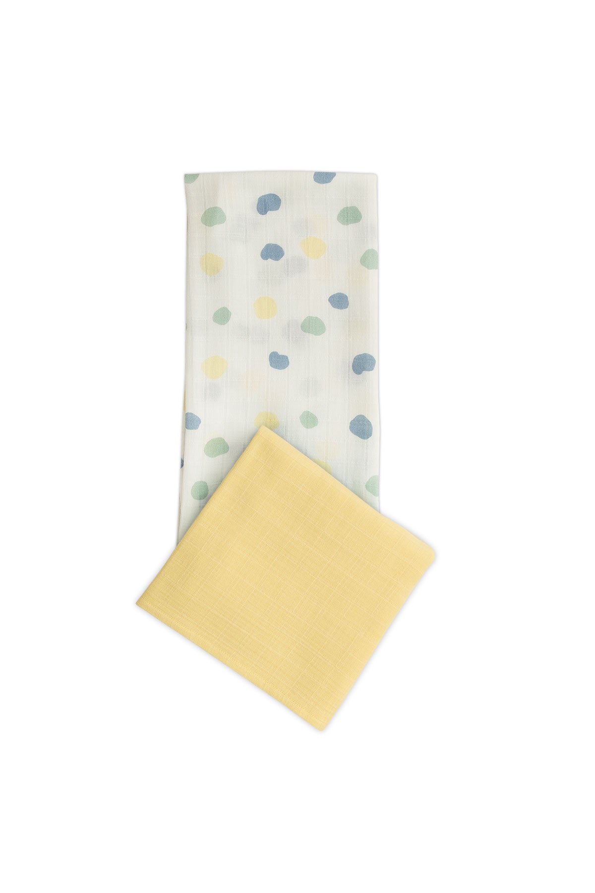 2 Pack Polkadot Pattern Multiuse Muslin Swaddle 100x100cm