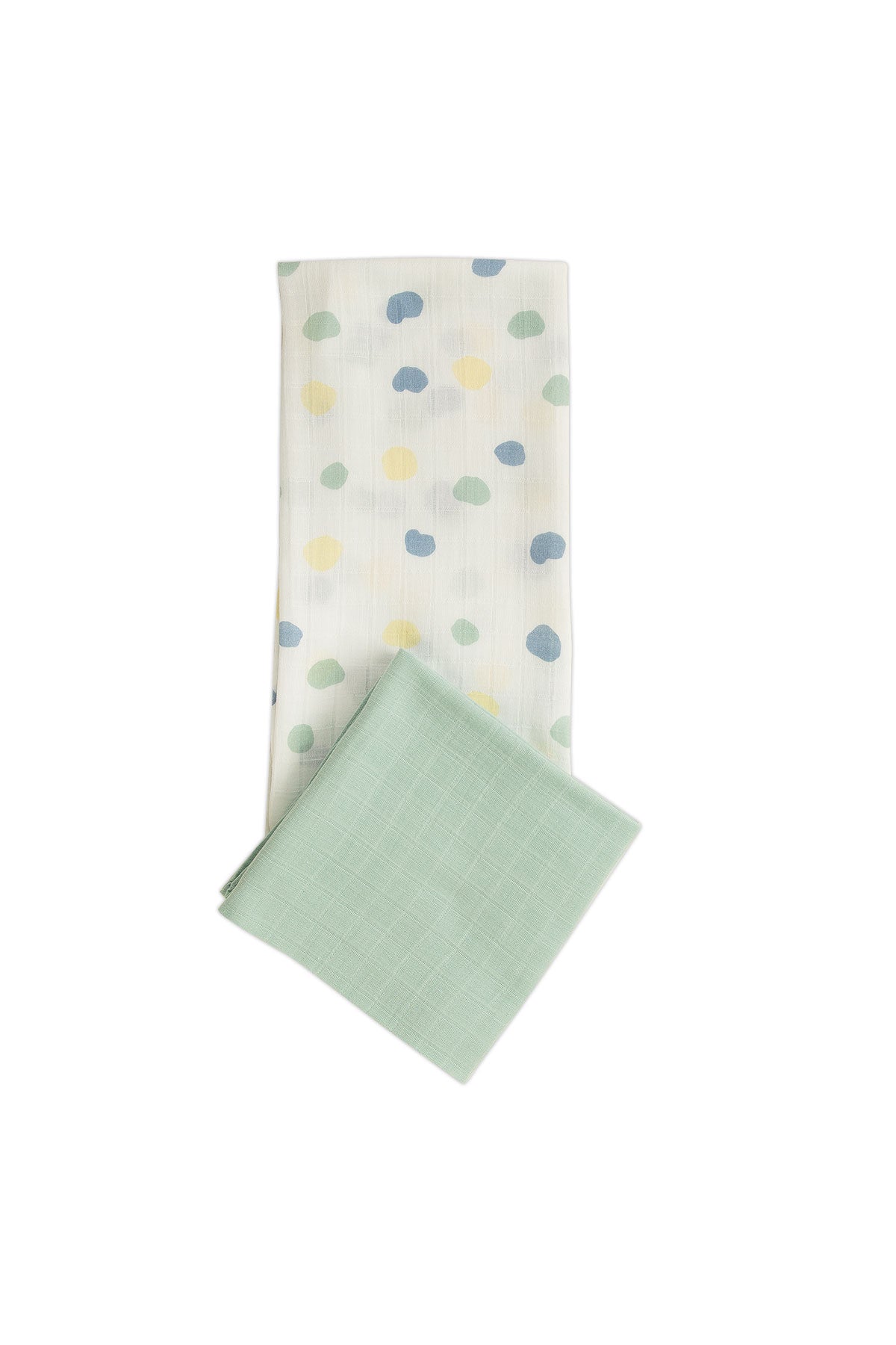 2 Pack Polkadot Pattern Multiuse Muslin Swaddle 100x100cm