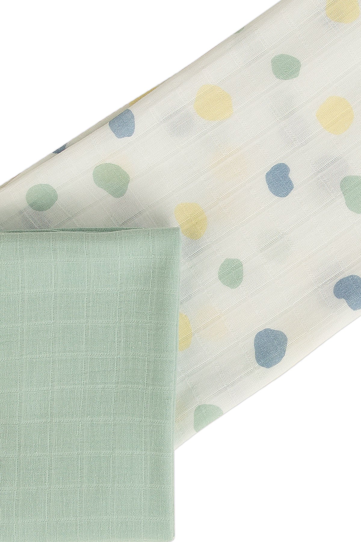 2 Pack Polkadot Pattern Multiuse Muslin Swaddle 100x100cm