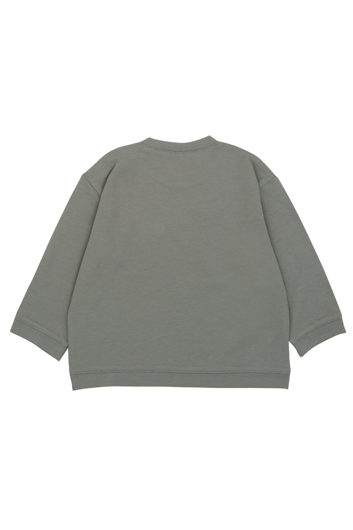 Omzu Çıtçıtlı Basic Sweatshirt