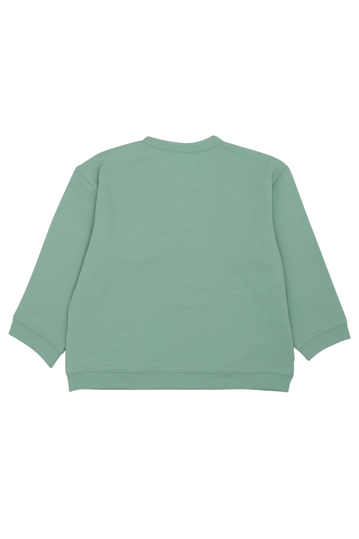 Omzu Çıtçıtlı Basic Sweatshirt