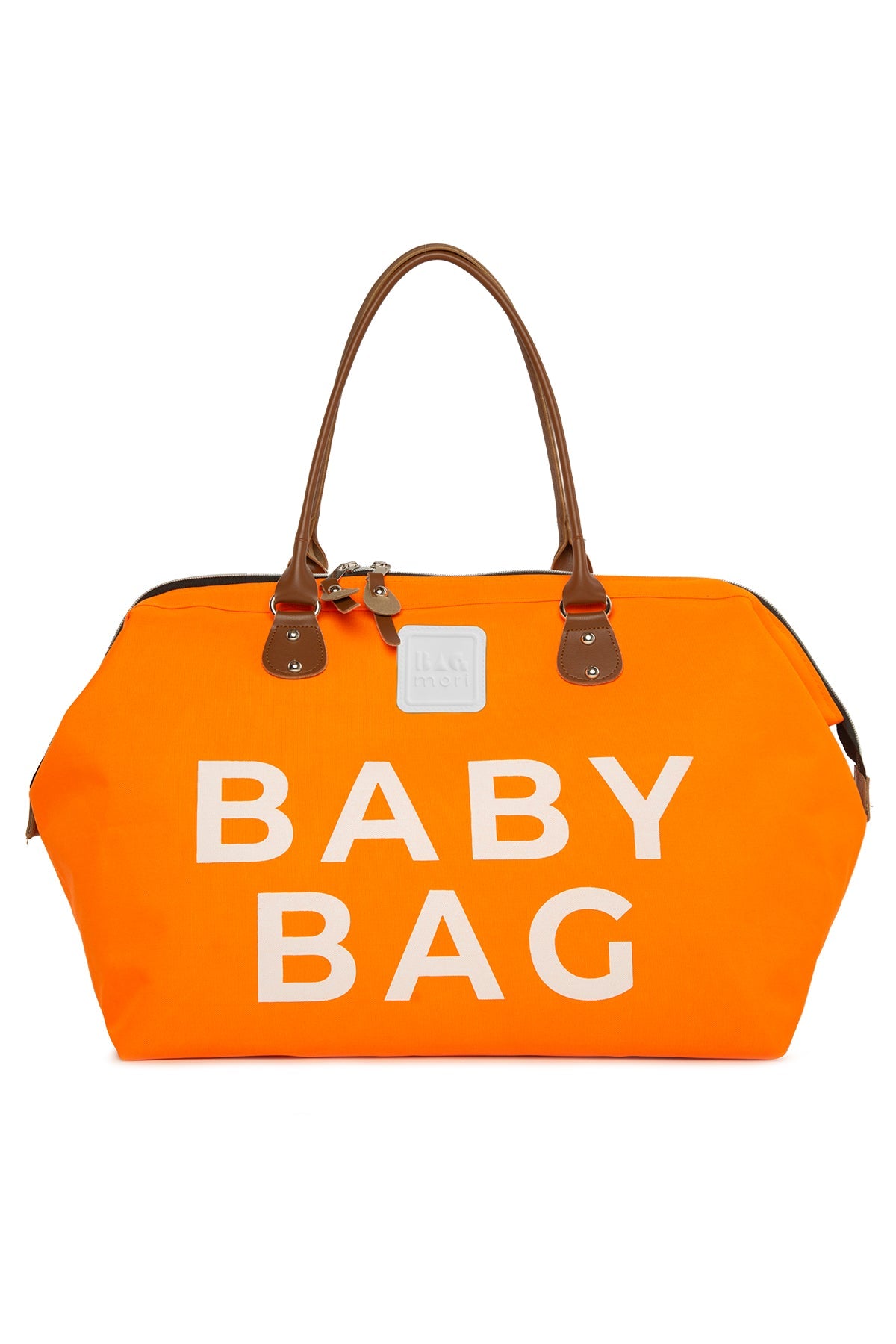 Turuncu Baby Bag Baskılı Bebek Bakım Çantası