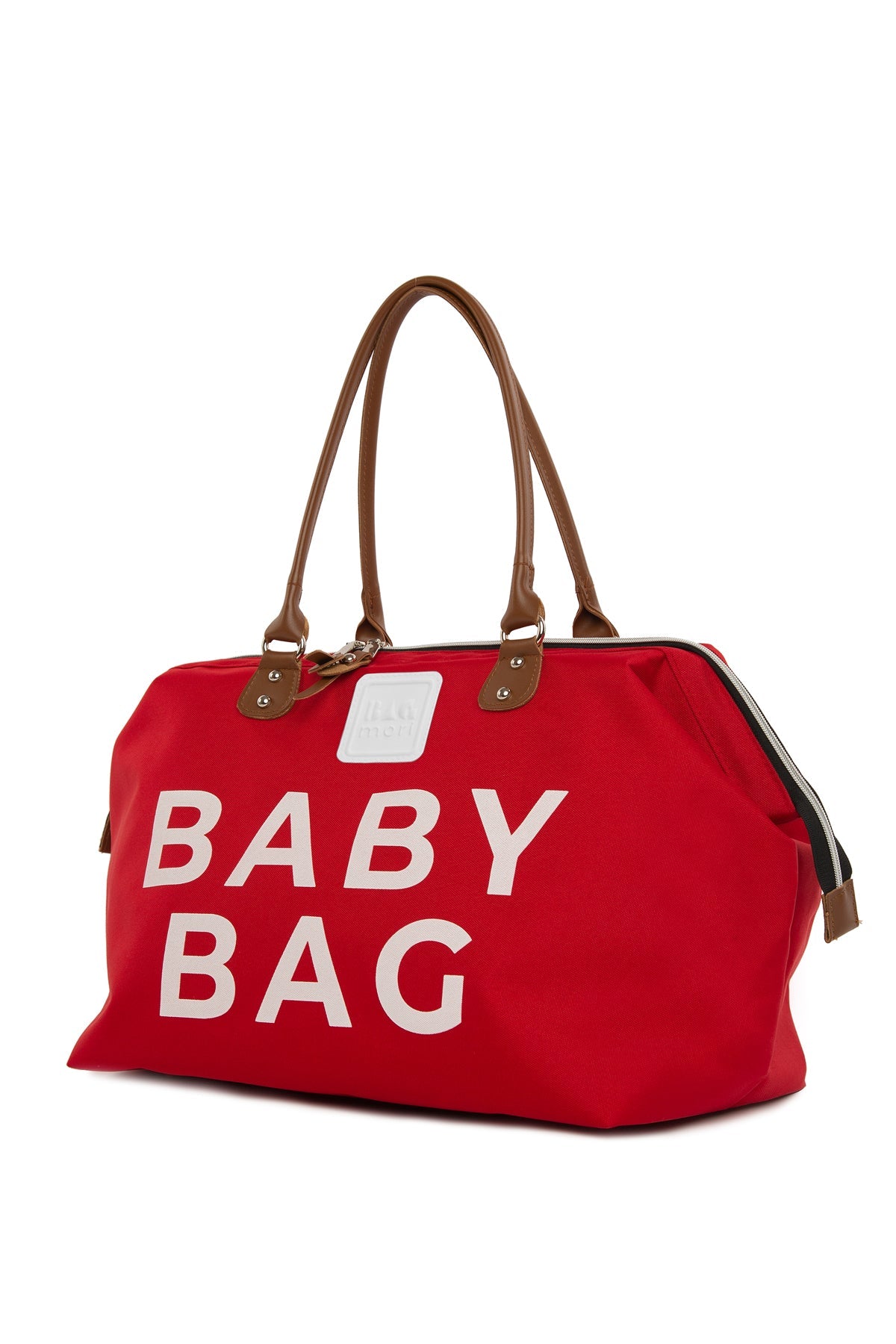 Kırmızı Baby Bag Baskılı Bebek Bakım Çantası