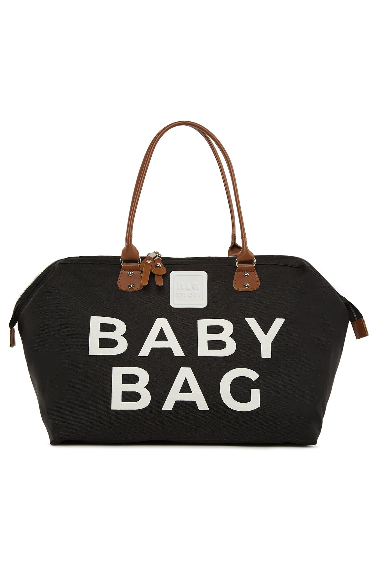 Siyah Baby Bag Baskılı Bebek Bakım Çantası