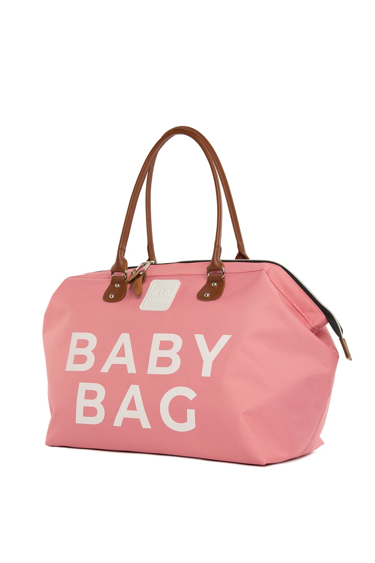 Pembe Baby Bag Baskılı Bebek Bakım Çantası