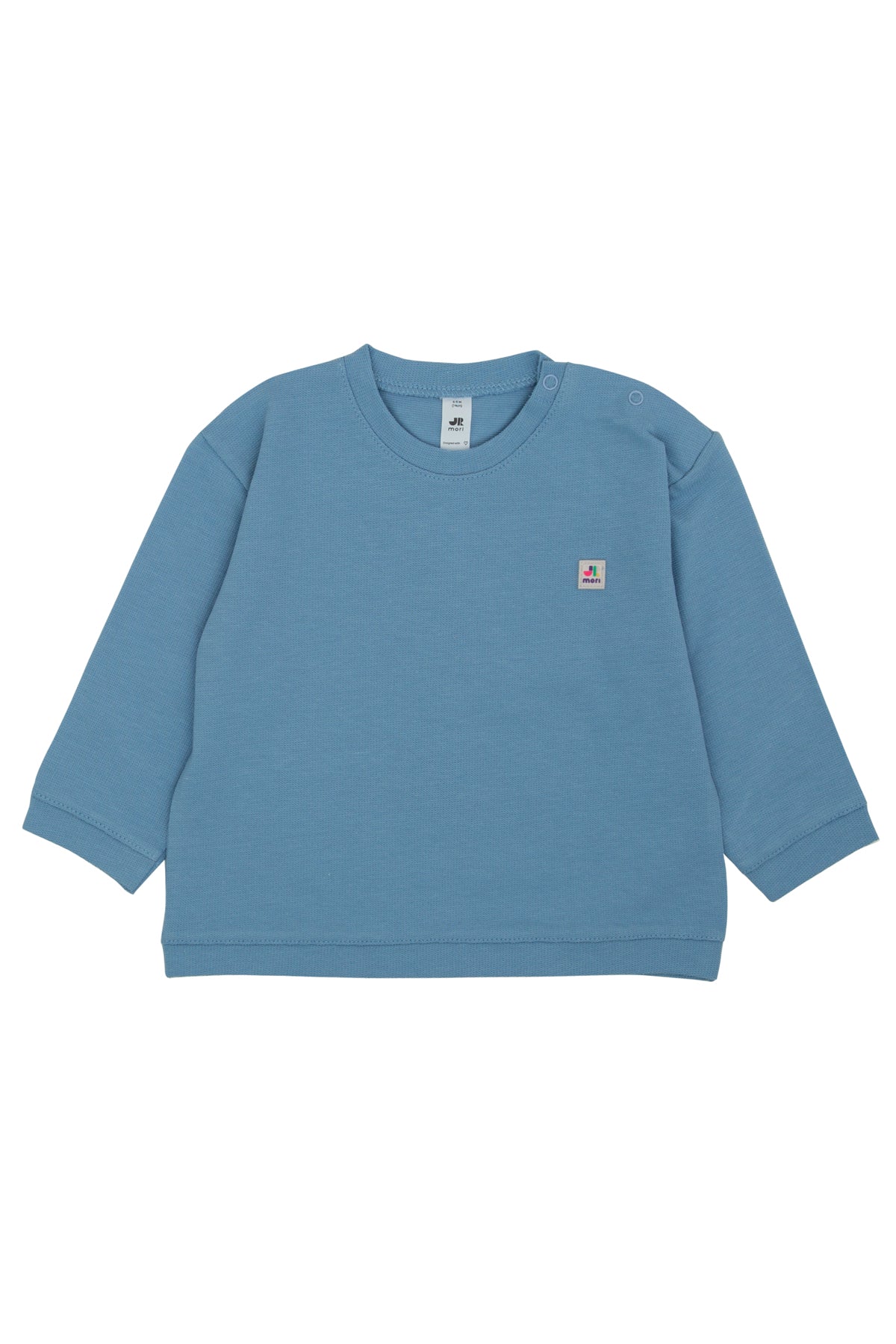 Omzu Çıtçıtlı Basic Sweatshirt